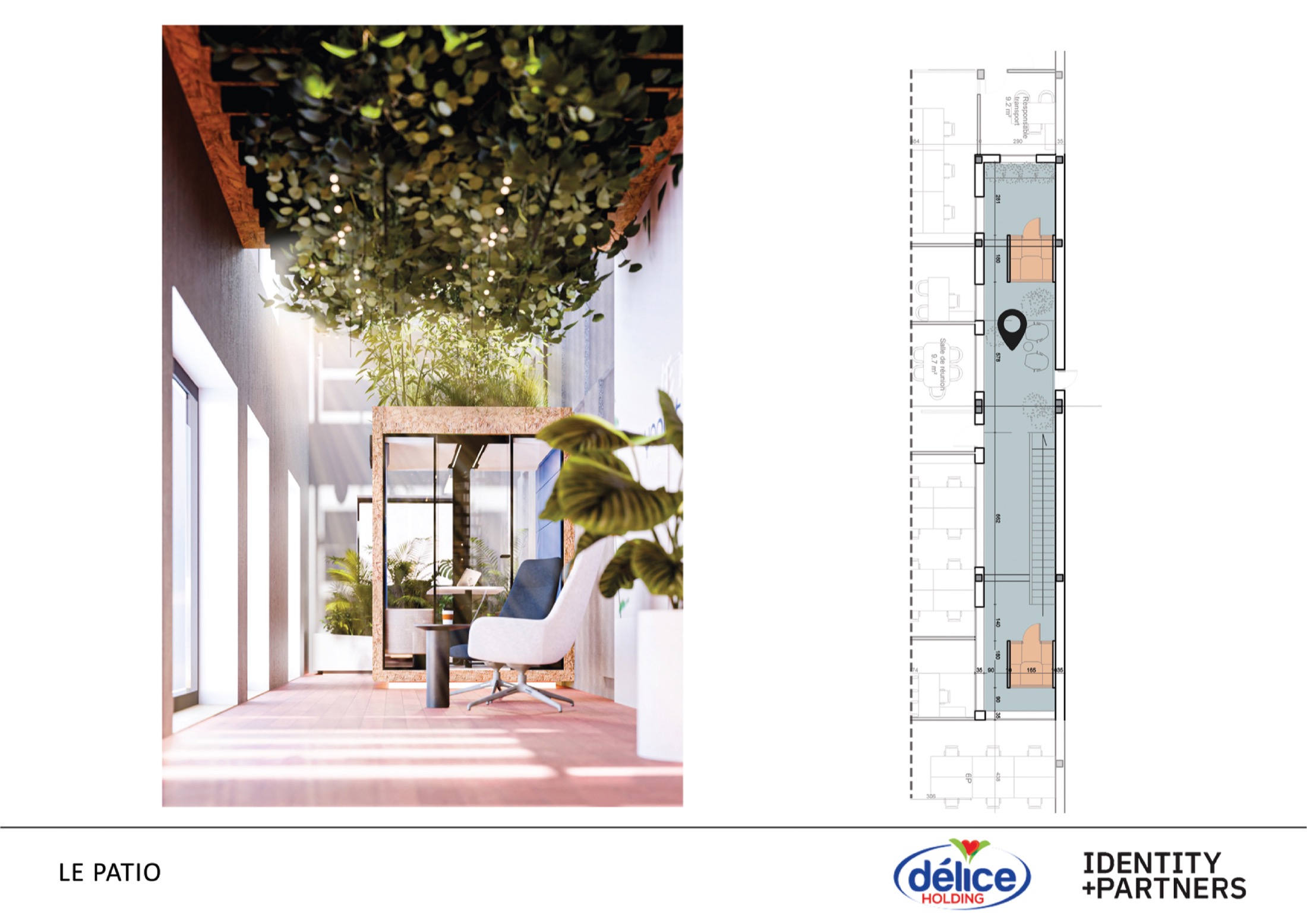 Vue intérieure du projet DELICE HOLDING