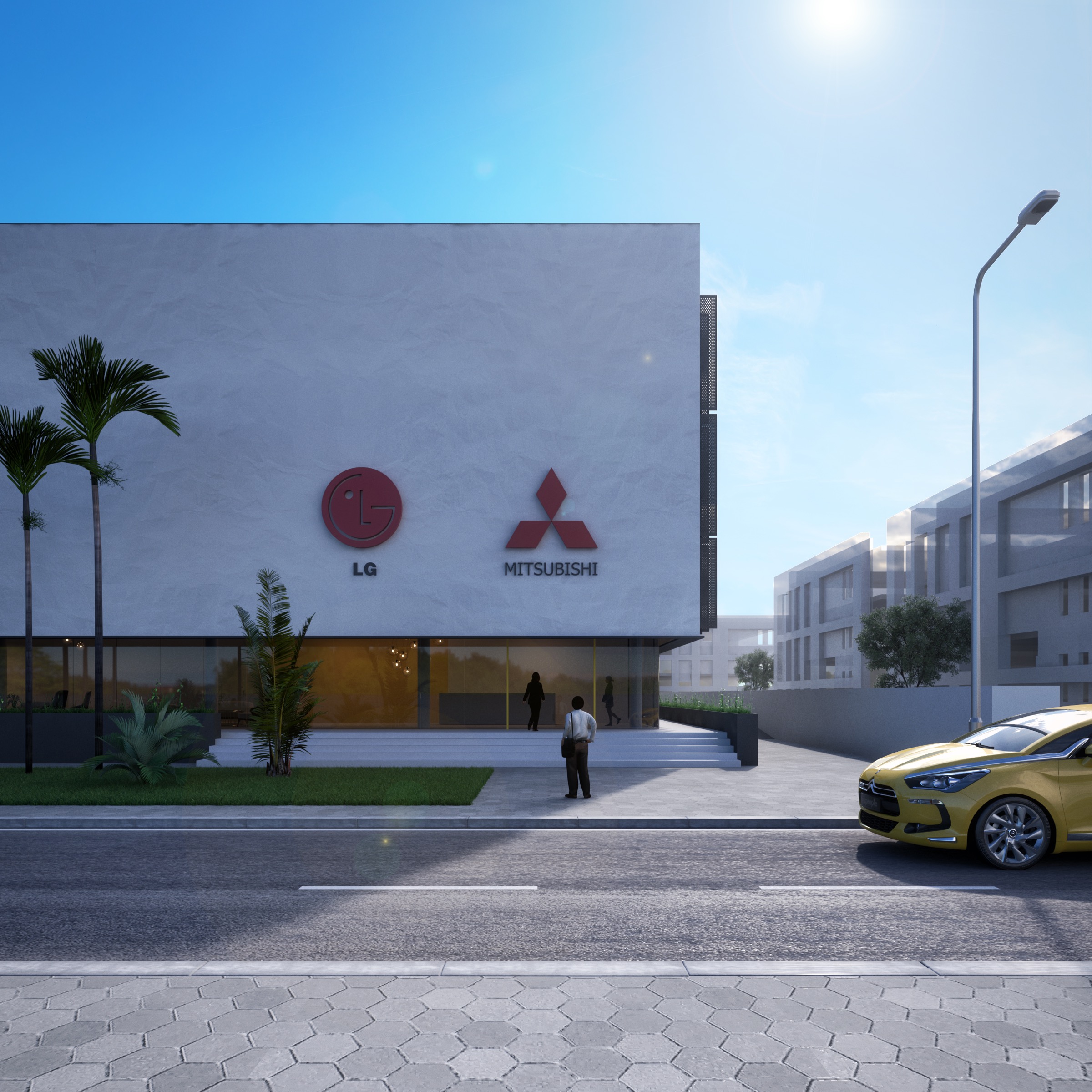 Façade du projet LG