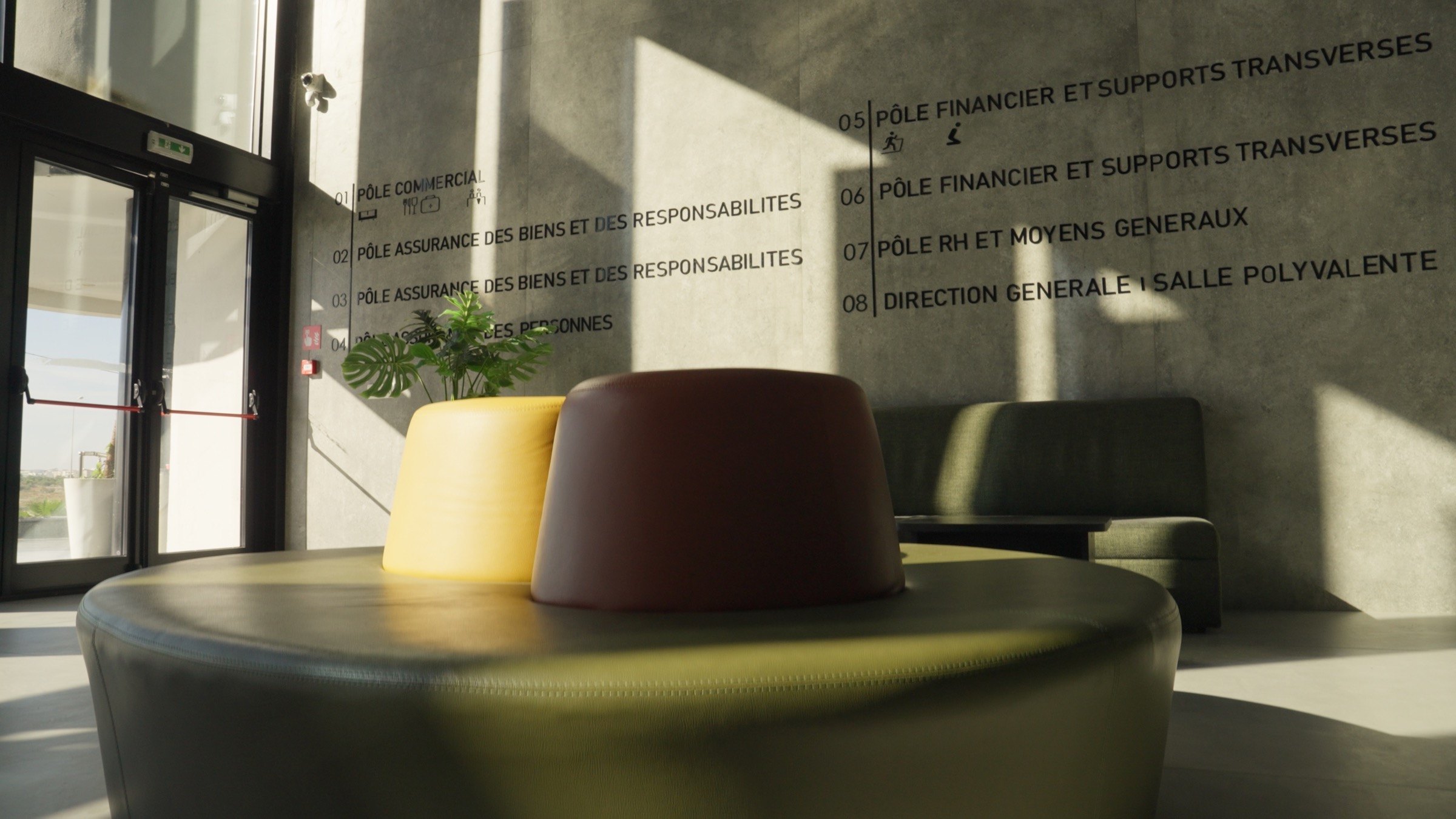 Vue intérieure du hall du projet STAR ASSURANCES