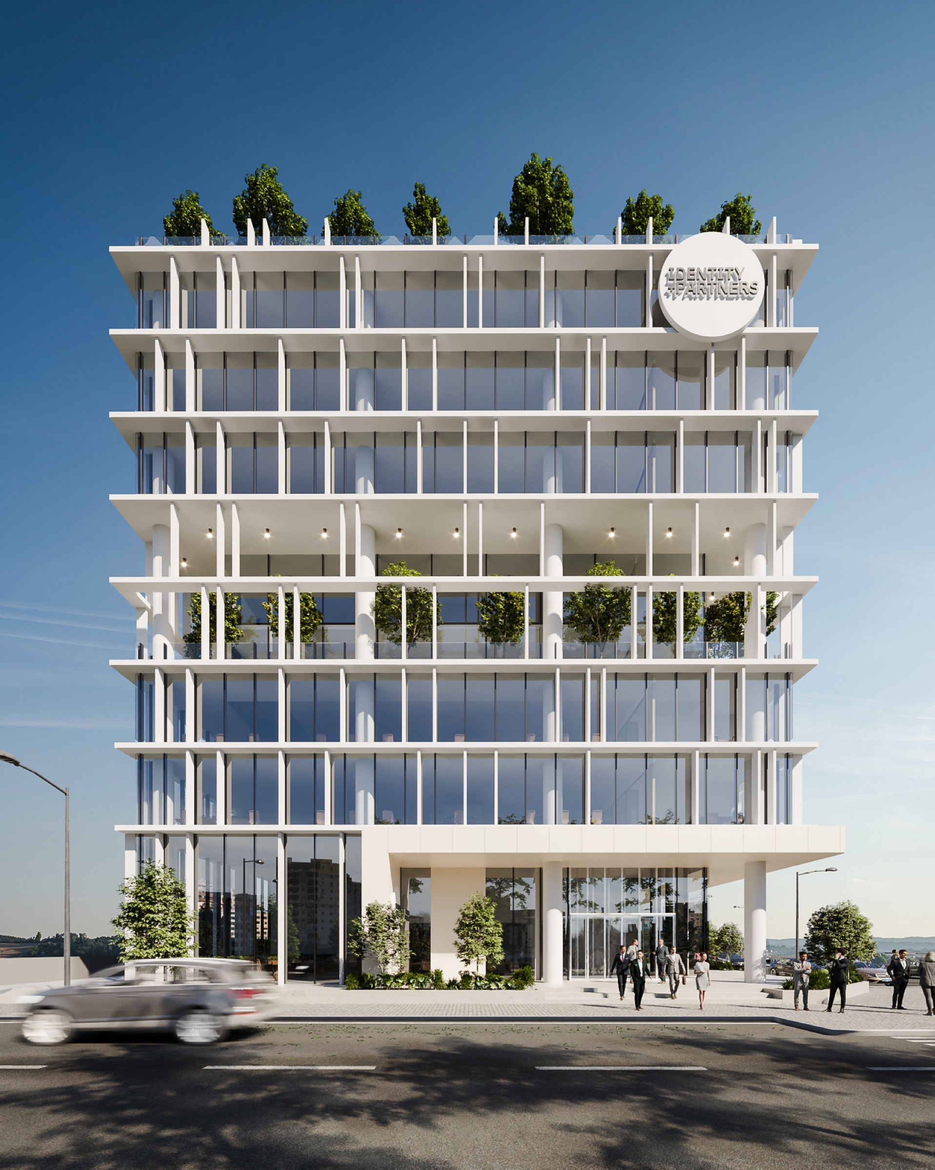 Vue frontale du projet THE GRID