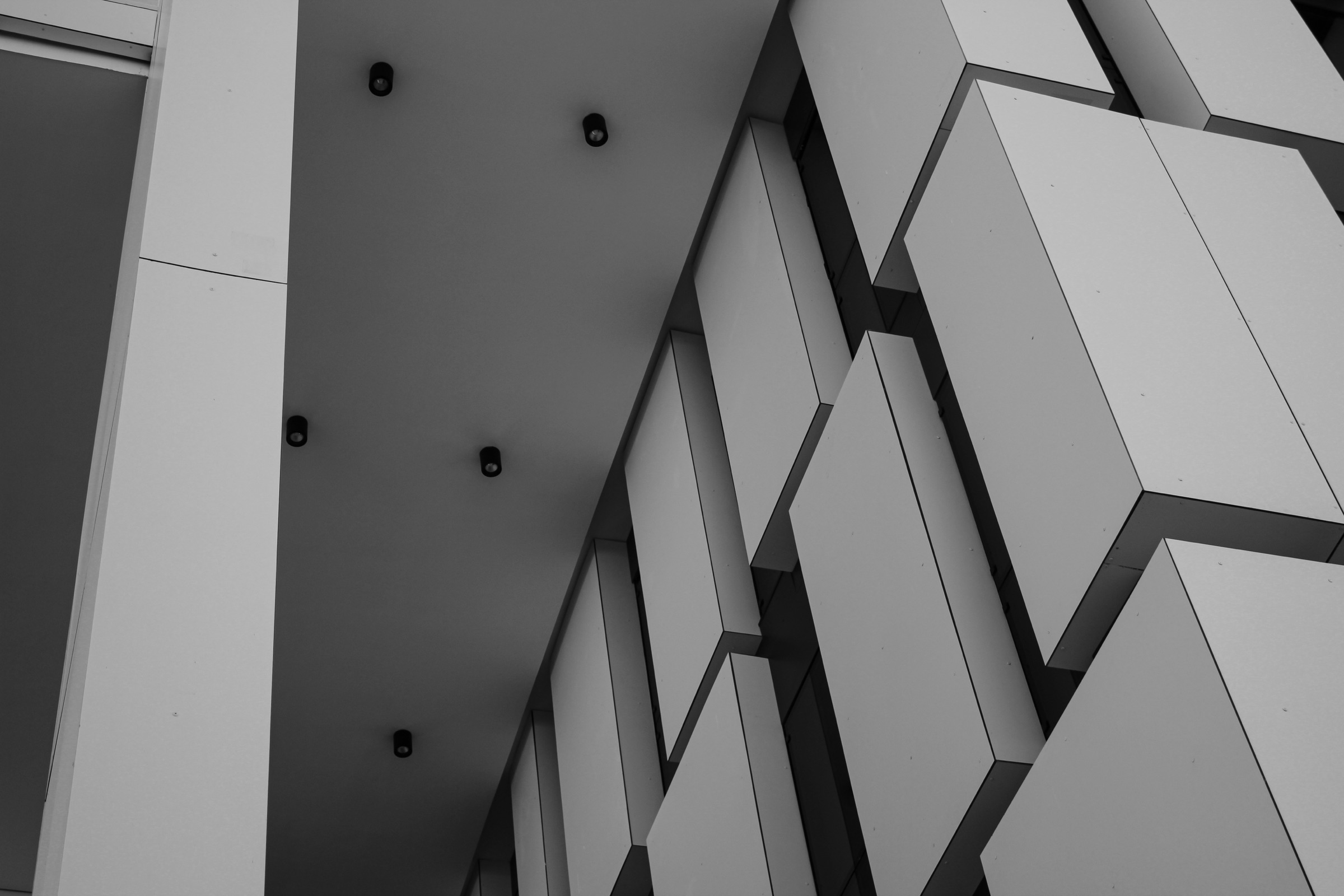 Détail de façade du projet TMI - ORADIST